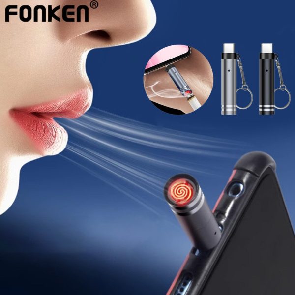 Portable cigarette lighter key ring