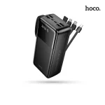 Hoco MMJ-13 Intelligence Balance 30000mAh Power Bank with Built in 4 Cables - Black - Image 4