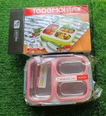 Tedemei Stainless Steel Lunch Box With 3 Compartments (1.2 L) - Image 4