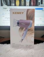 Kemey KM-6831 1600W Portable Hot Cold Hair Dryer - Image 3