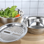 3-in-1 high-quality stainless steel kitchen tool (26 cm)