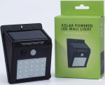 Solar Powered LED Wall Light Motion PIR Sensor