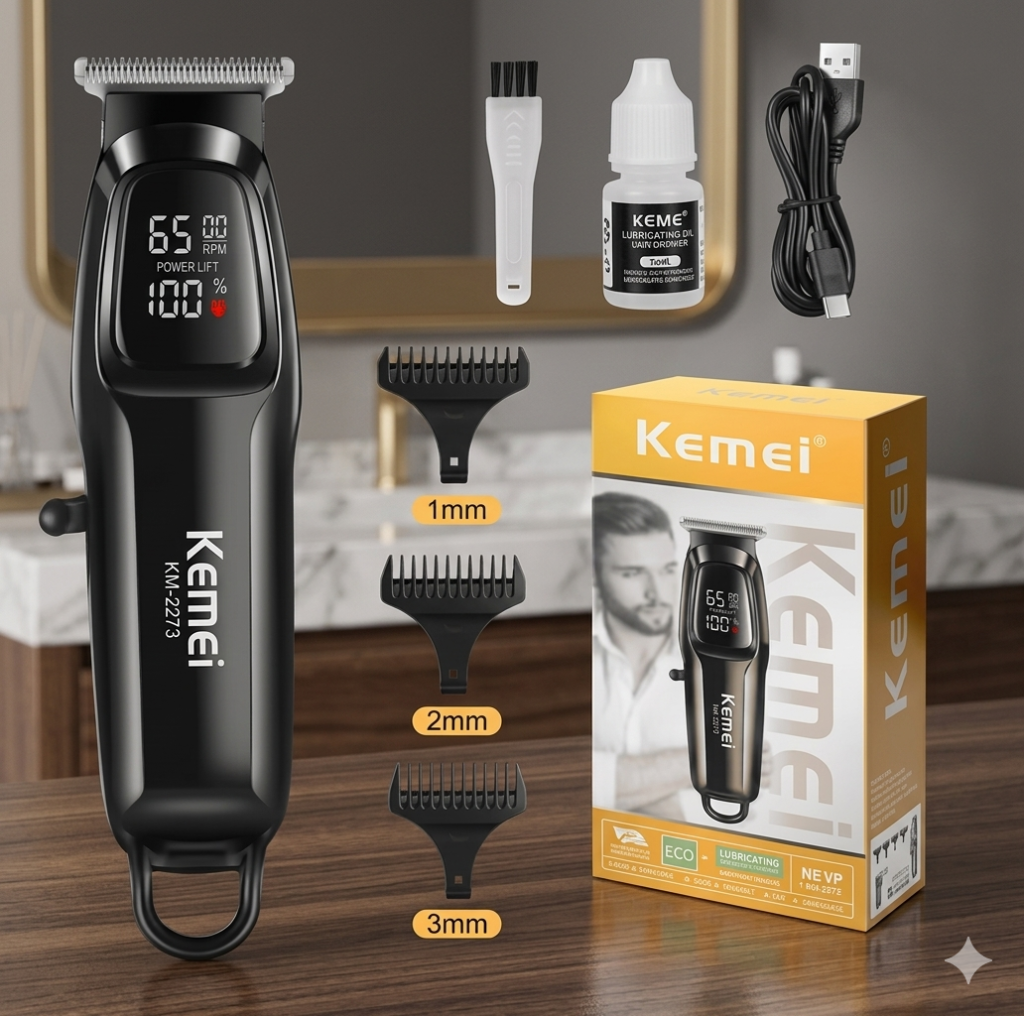 Kemei KM-2273 Hair Clipper and Beard Trimmer for Men