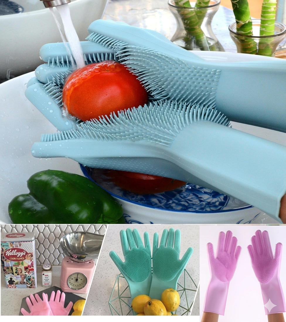 Magic Silicone Hand Gloves Magic Silicone Hand Gloves
