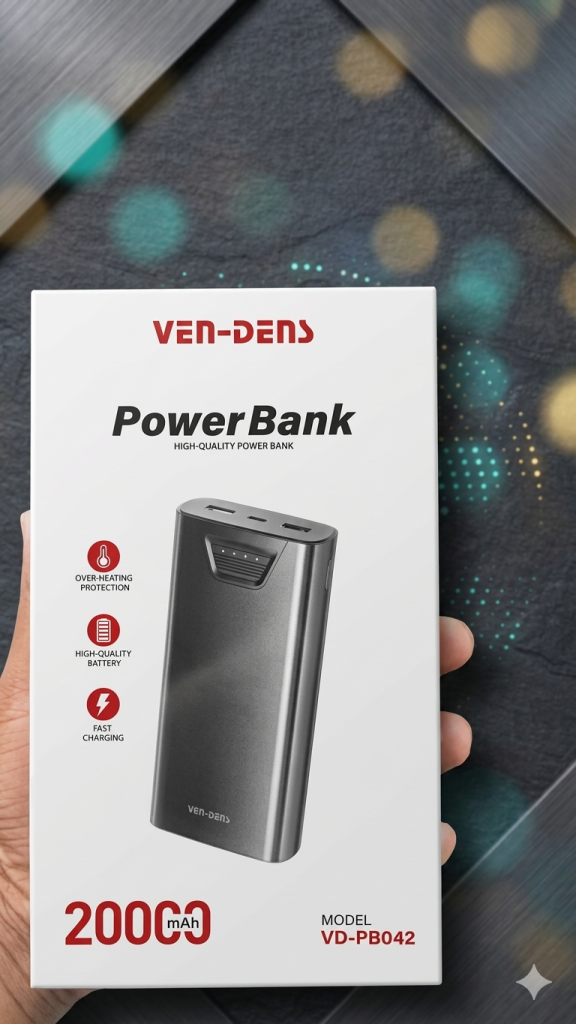 VEN-DENS 20000mAh Power Bank