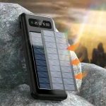 RECRSI RE-PB030 Solar Energy Power Bank 10000 mAh - Black - Image 3