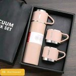 3 in 1 Vacuum Insulated Thermal Flask Set With Cup Set - Image 3