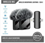 F15-2 Wireless Microphone 2 in 1 Collar Android and Iphone - Image 3