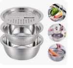 3-in-1 high-quality stainless steel kitchen tool (26 cm) - Image 3