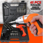 45-piece cordless screwdriver set(rechargeable)