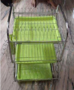 Premium Quality 3 layer kitchen rack green - Image 4