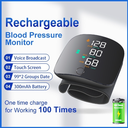 Automatic wrist blood pressure monitor