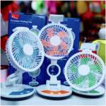 Portable folding fan (ZT-329)রিচার্জ্যাবল Blue - Image 3