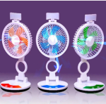 Portable folding fan (ZT-329)রিচার্জ্যাবল Blue - Image 4