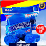 10-pack of automatic blue bubble toilet cleaner tablets - Image 5
