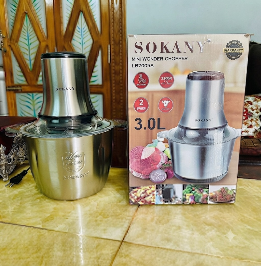 Sokany 3 liter Sokany Chopper 800 watt 3L - Image 1