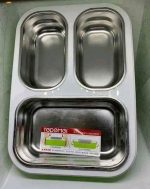 Tedemei Stainless Steel Lunch Box With 3 Compartments (1.2 L) - Image 3
