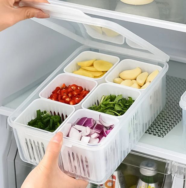 6 Grid Fridge Storage Box 6 Grid Fridge Storage Box