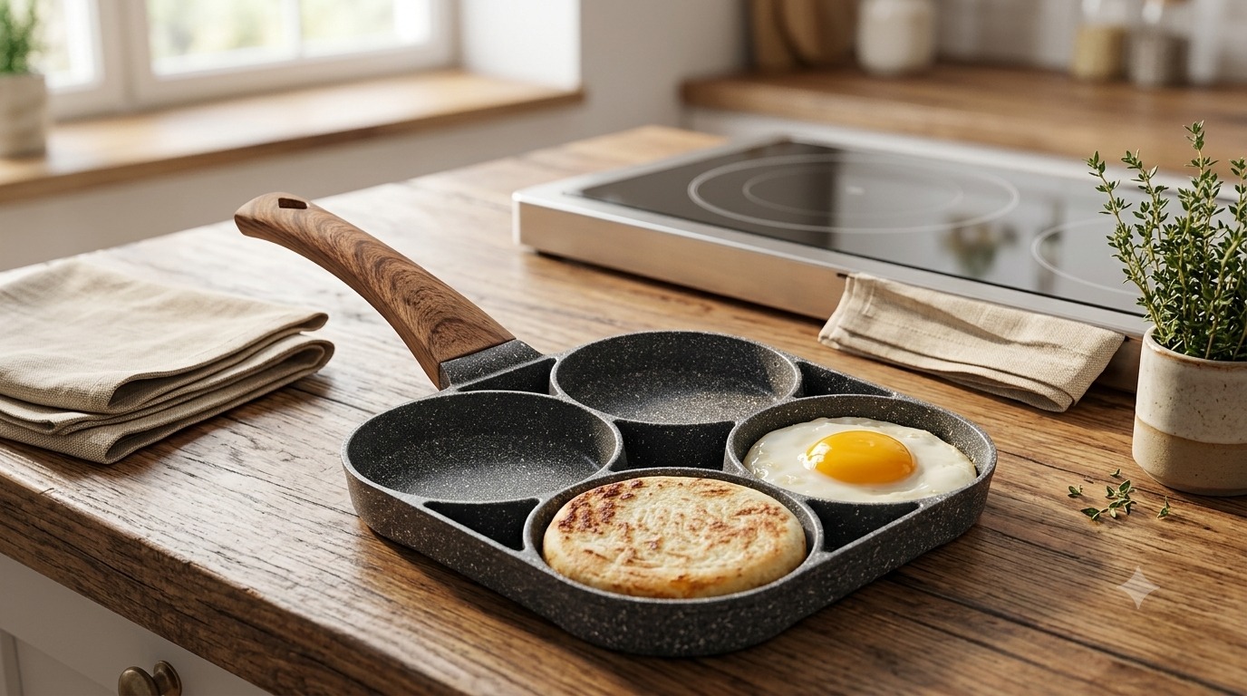 4 Hole Omelet pan 4 Hole Omelet pan - Image 1