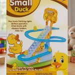 Electric Cartoon Duck Climbing Music Train Duck Toys