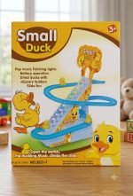 Electric Cartoon Duck Climbing Music Train Duck Toys