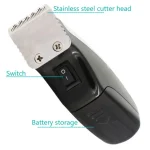 Kemei KM-666C Mini Hair Clipper Professional Beard Hair Trimmer - Image 6