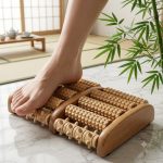 Acu pressure Wooden foot rolller