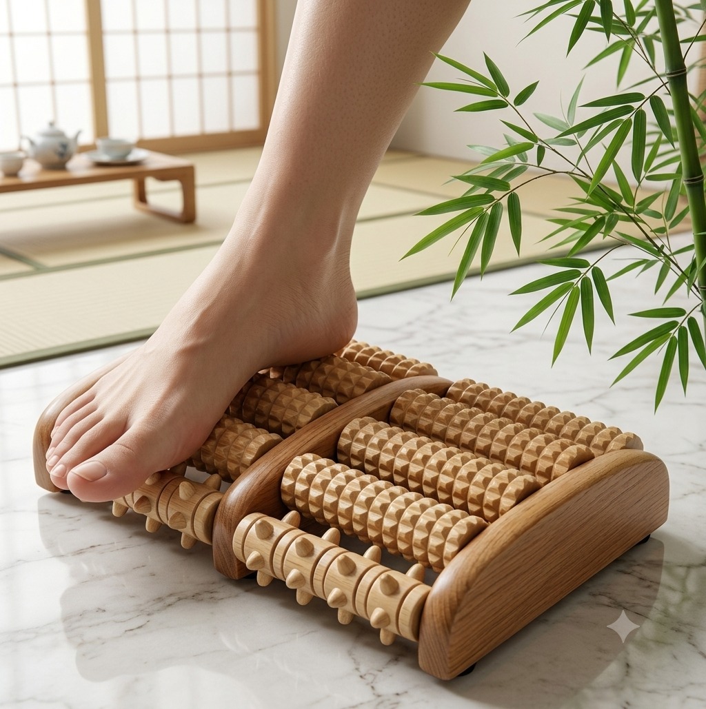 Acu pressure Wooden foot rolller Acu pressure Wooden foot rolller - Image 1