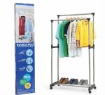 Double Pole Clothes Rack