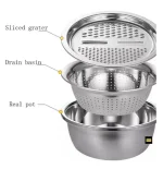 3-in-1 high-quality stainless steel kitchen tool (26 cm) - Image 3