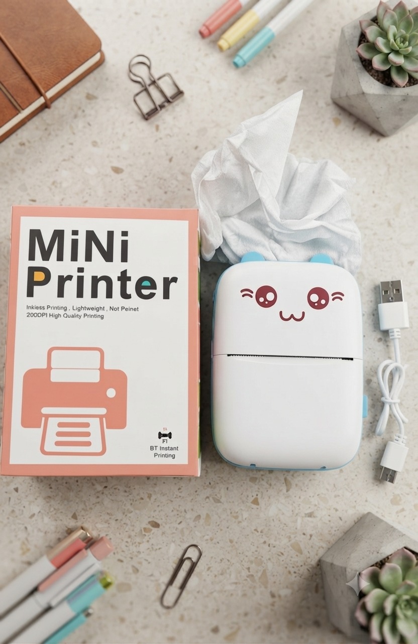 Portable Mini Printer Mini Thermal printer - Image 1