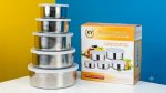 5 Pcs Multifunctional Stainless Steel Protect Fresh Box | - Image 2