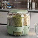 Rotating Grain Storage Box 7L rice barrel