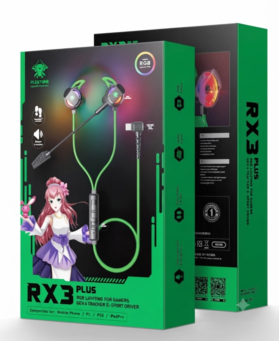 Rx3 plus Plextone RX3 Plus, type c wired gaming - Image 1