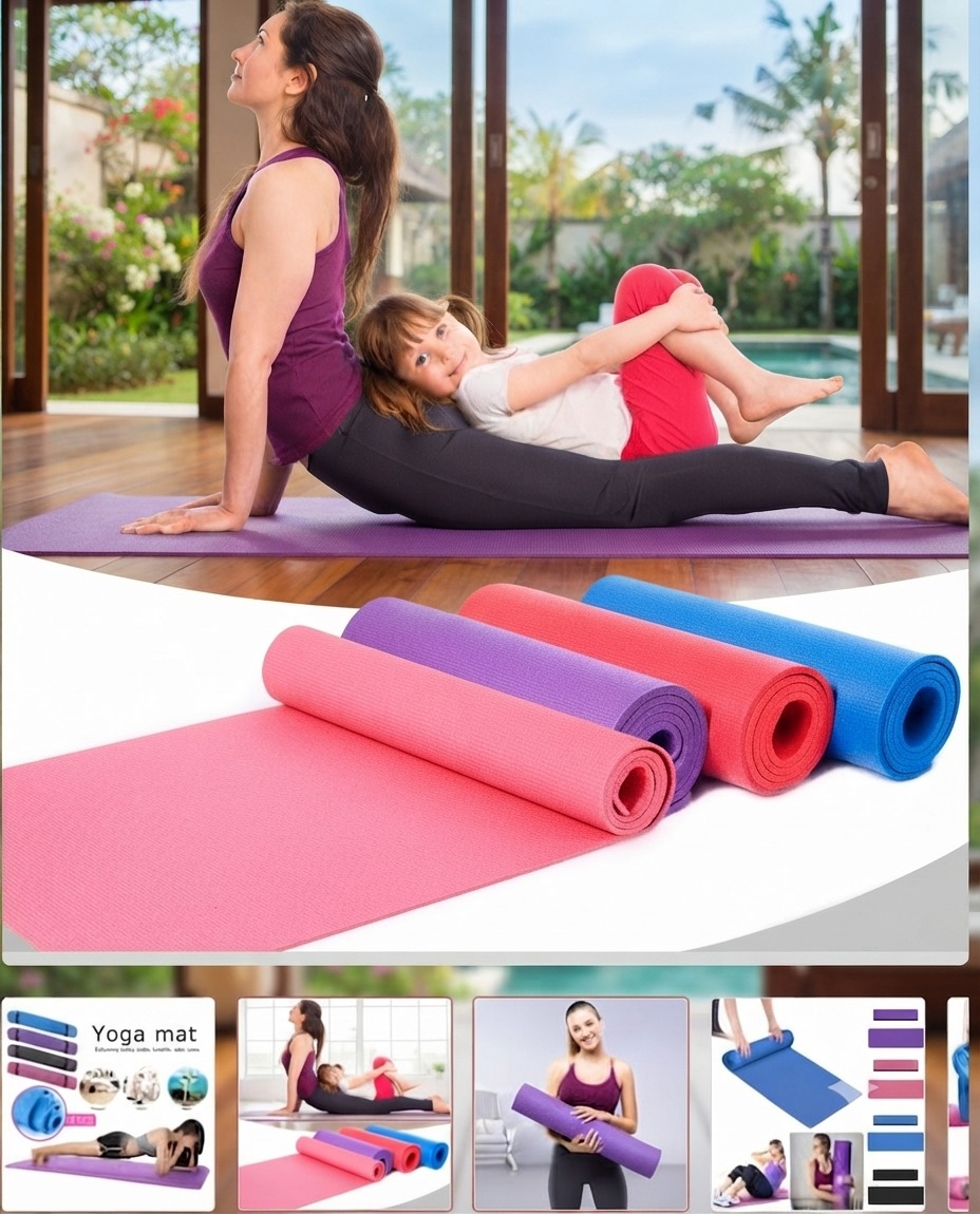 Yoga Mat, Eco Friendly Anti-Slip Exercise Yoga Mat Eco-Friendly Anti-Slip Yoga Mat - Image 1