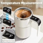 Automatic magnetic stirring cup